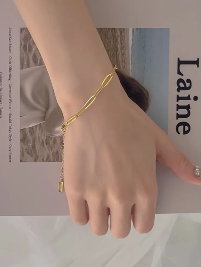 Paperclip chain Bracelets