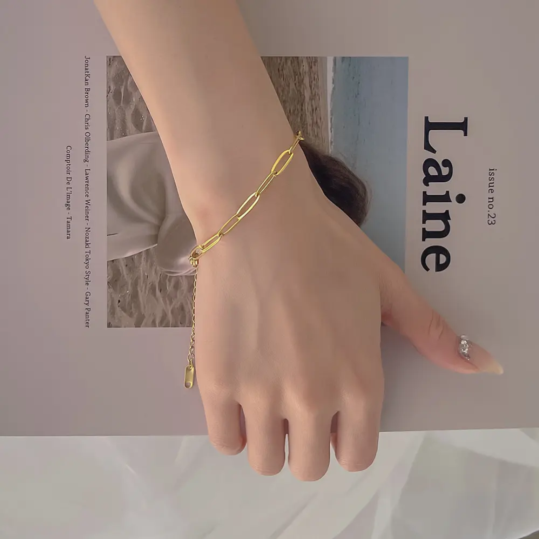 Paperclip chain Bracelets